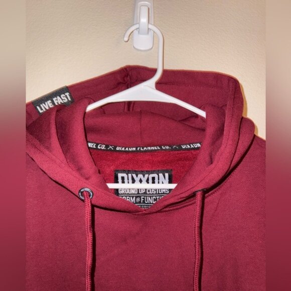 DIXXON Men’s Burgundy New Pullover Sweatshirt Classic Style size XL - Picture 2 of 5